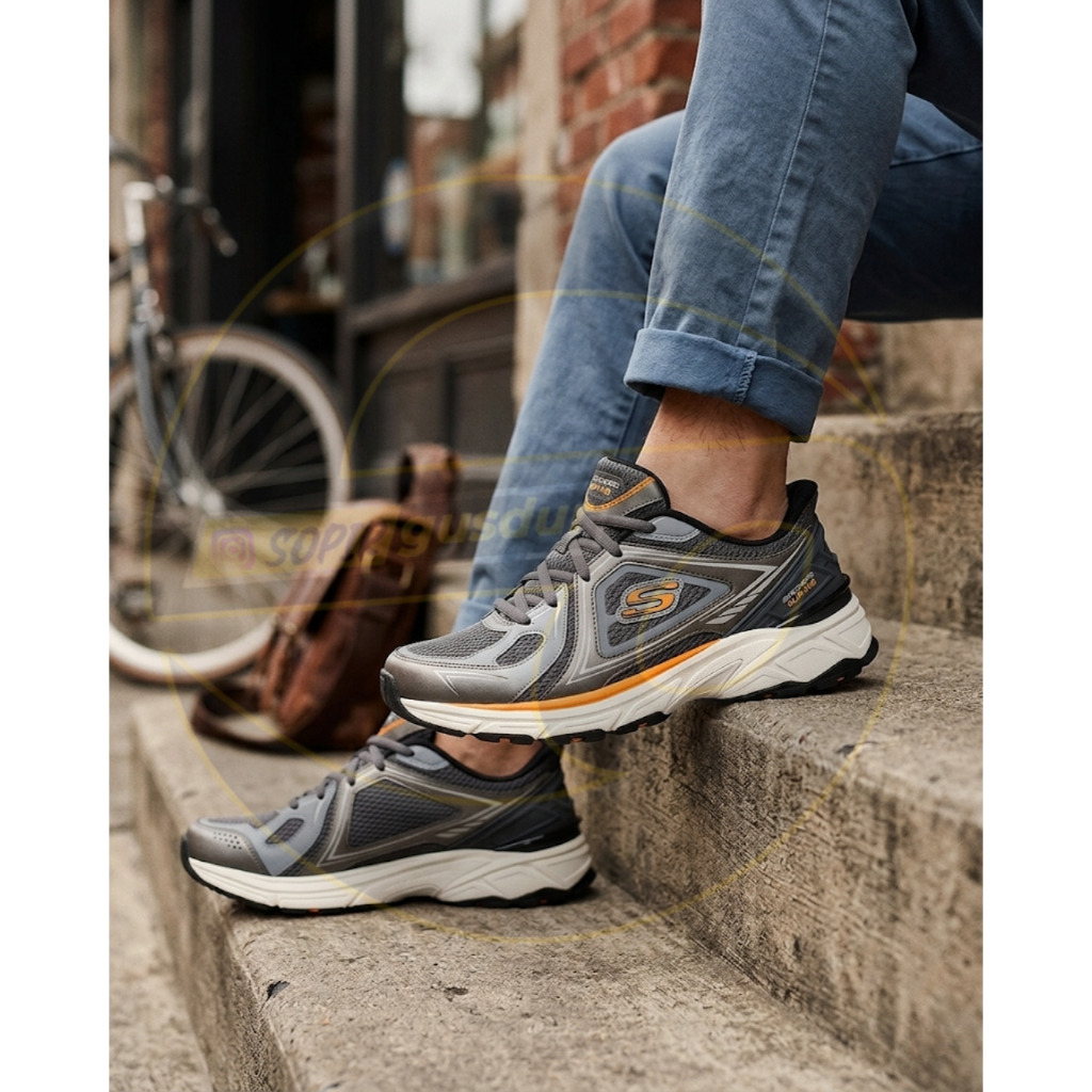 Skechers Stamina Sport Kordae Charcoal Orange