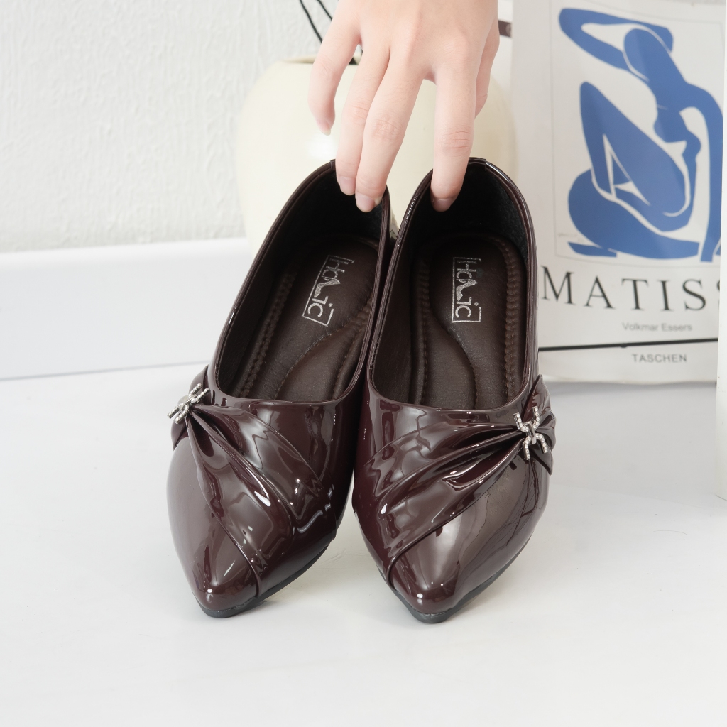 Holic Zena Sepatu Wanita Flatshoes Sepatu Kerja Glocy Premium