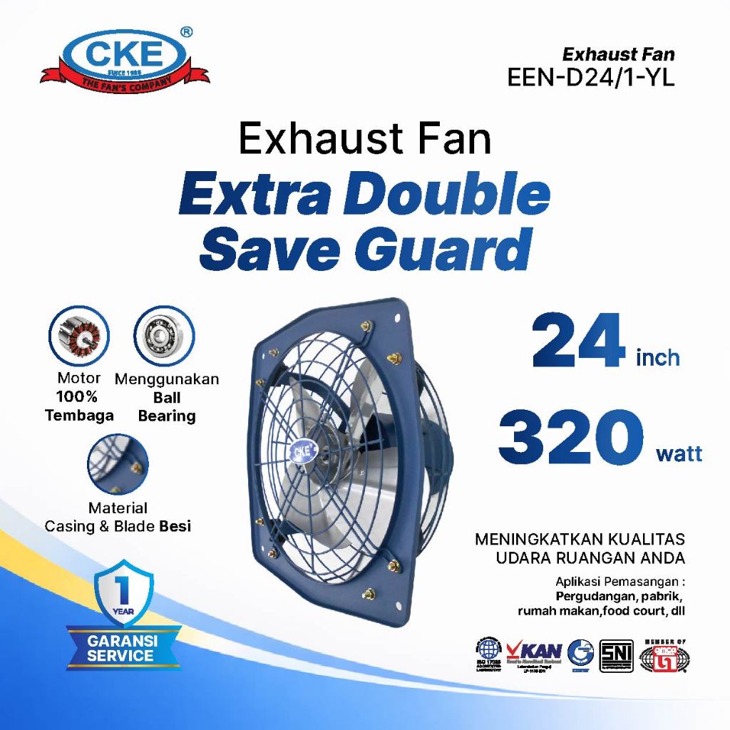 CKE Exhaust Fan Extra DB 24 Inch Kipas Dinding Tembok Blower Industri 24"