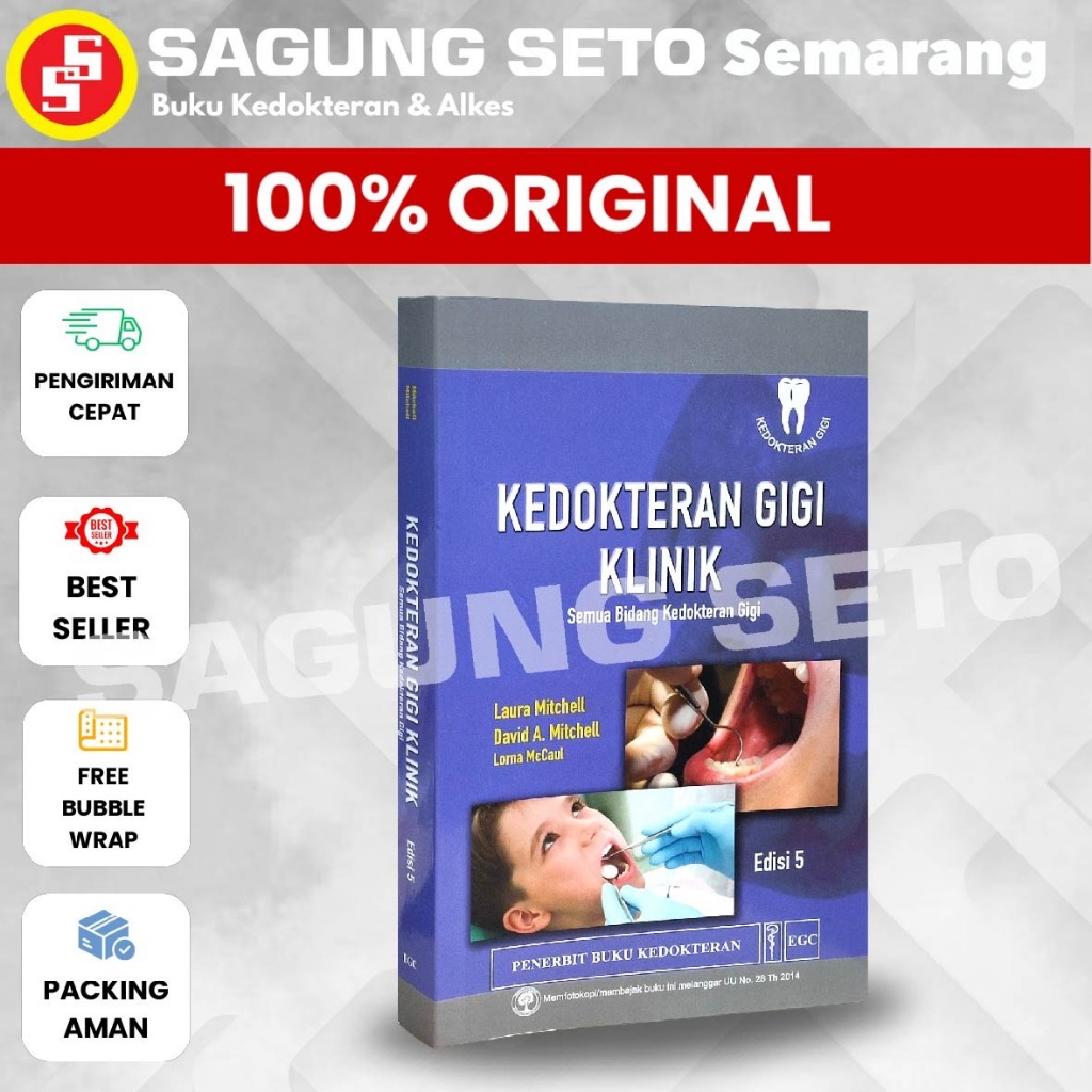 BUKU KEDOKTERAN GIGI KLINIK SEMUA BIDANG KEDOKTERAN GIGI EDISI-5 - LAURA MITCHELL