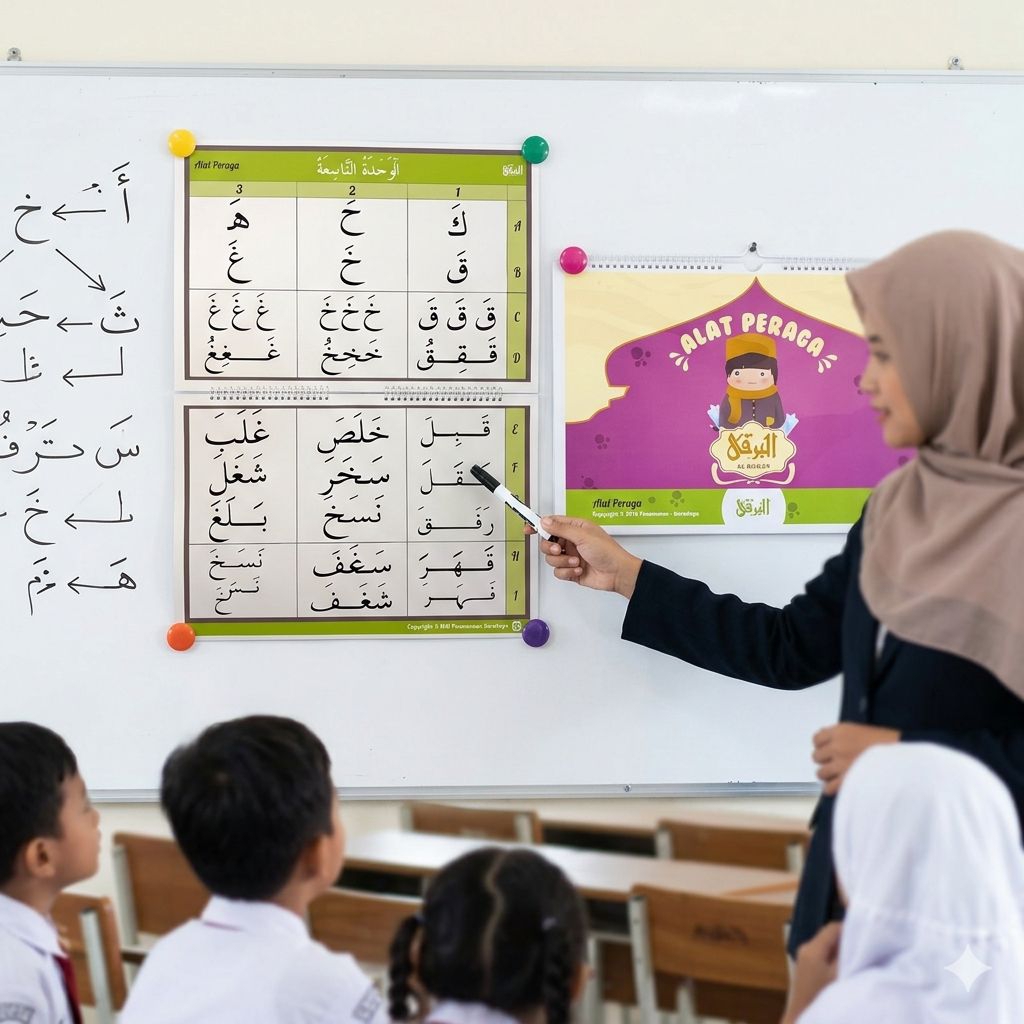 Alat Peraga Mengajar Membaca dan Mengaji Al Quran Metode albarqy untuk guru dan orang tua