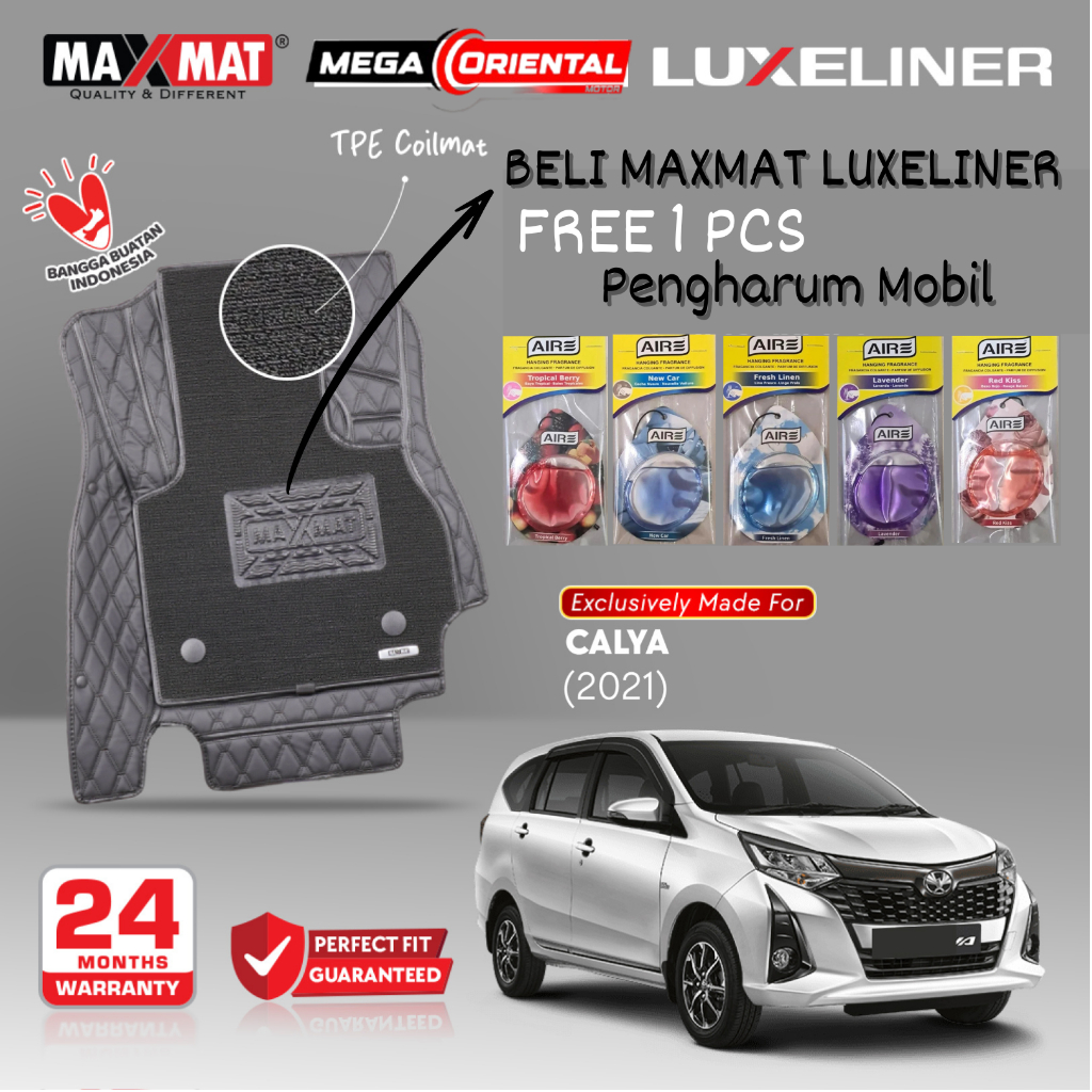 Otoproject Karpet Mobil Maxmat 7D Luxeliner Daihatsu Sigra/ Toyota Calya 2021- Now AT/MT | Karpet Mo