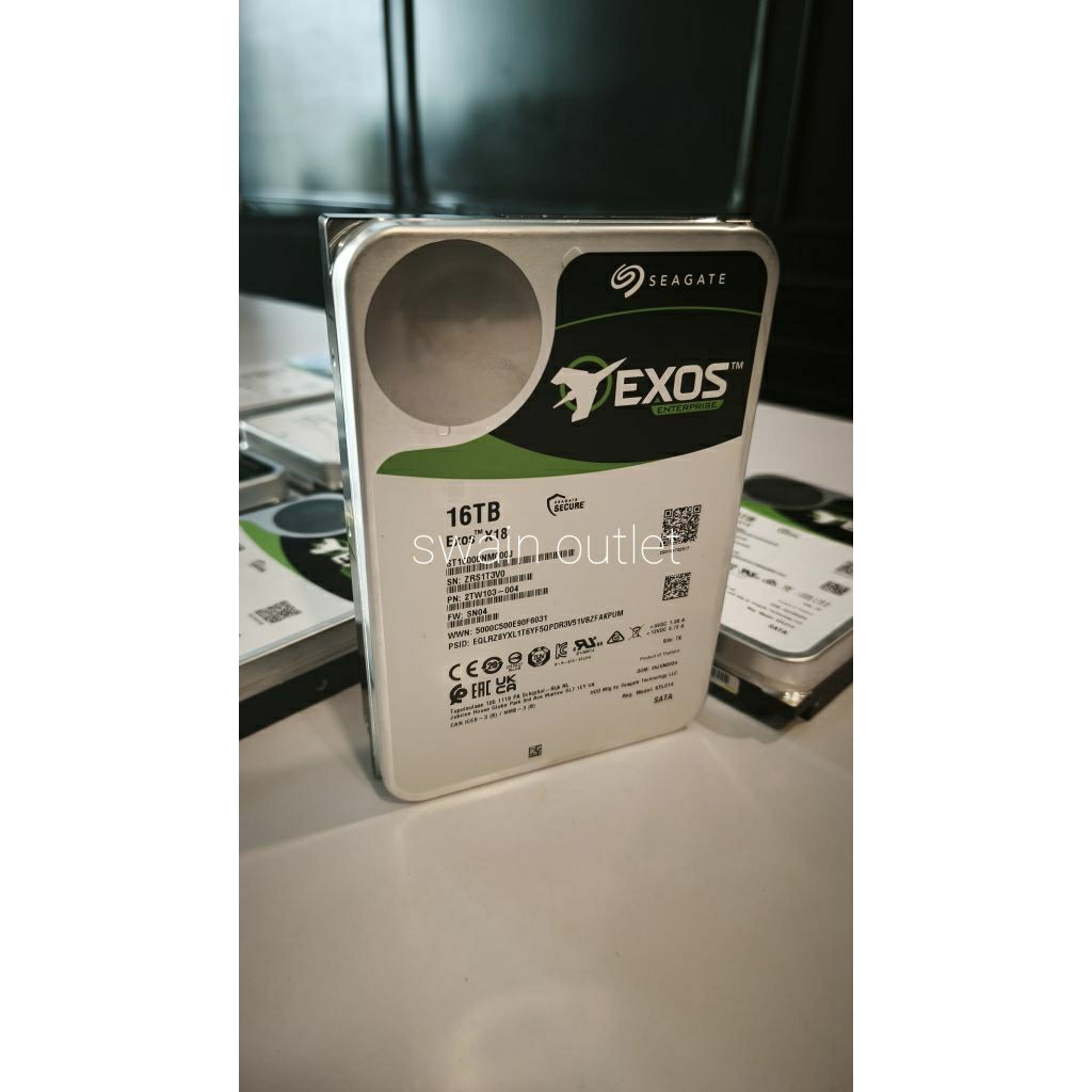 seagate exos 16 tb x 18