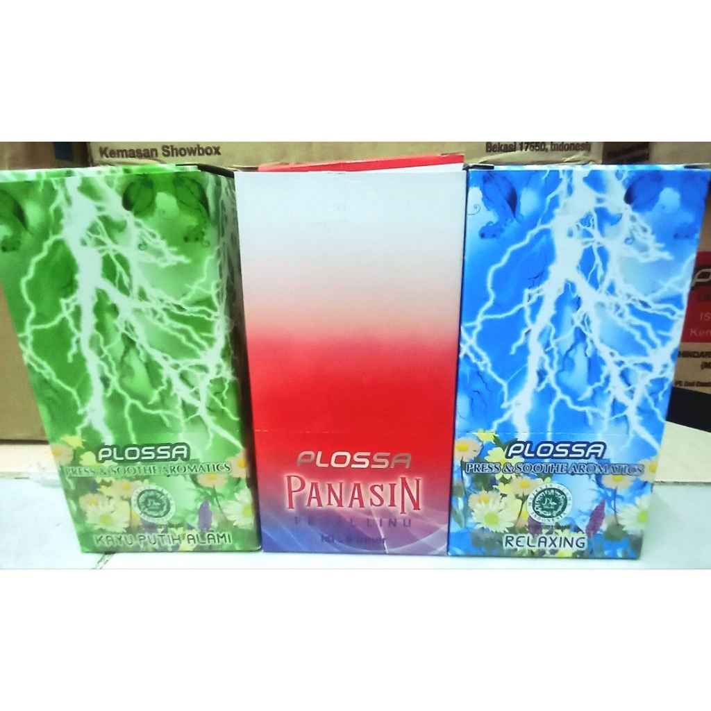 plossa minyak angin roll on 1box isi 6.