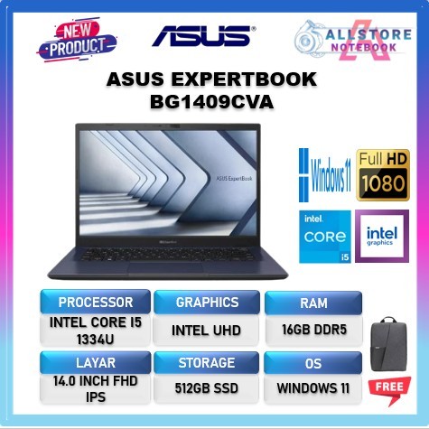 ASUS EXPERTBOOK BG1409CVA I5 1334 16GB 512GB 14.0FHD Windows11 TKDN