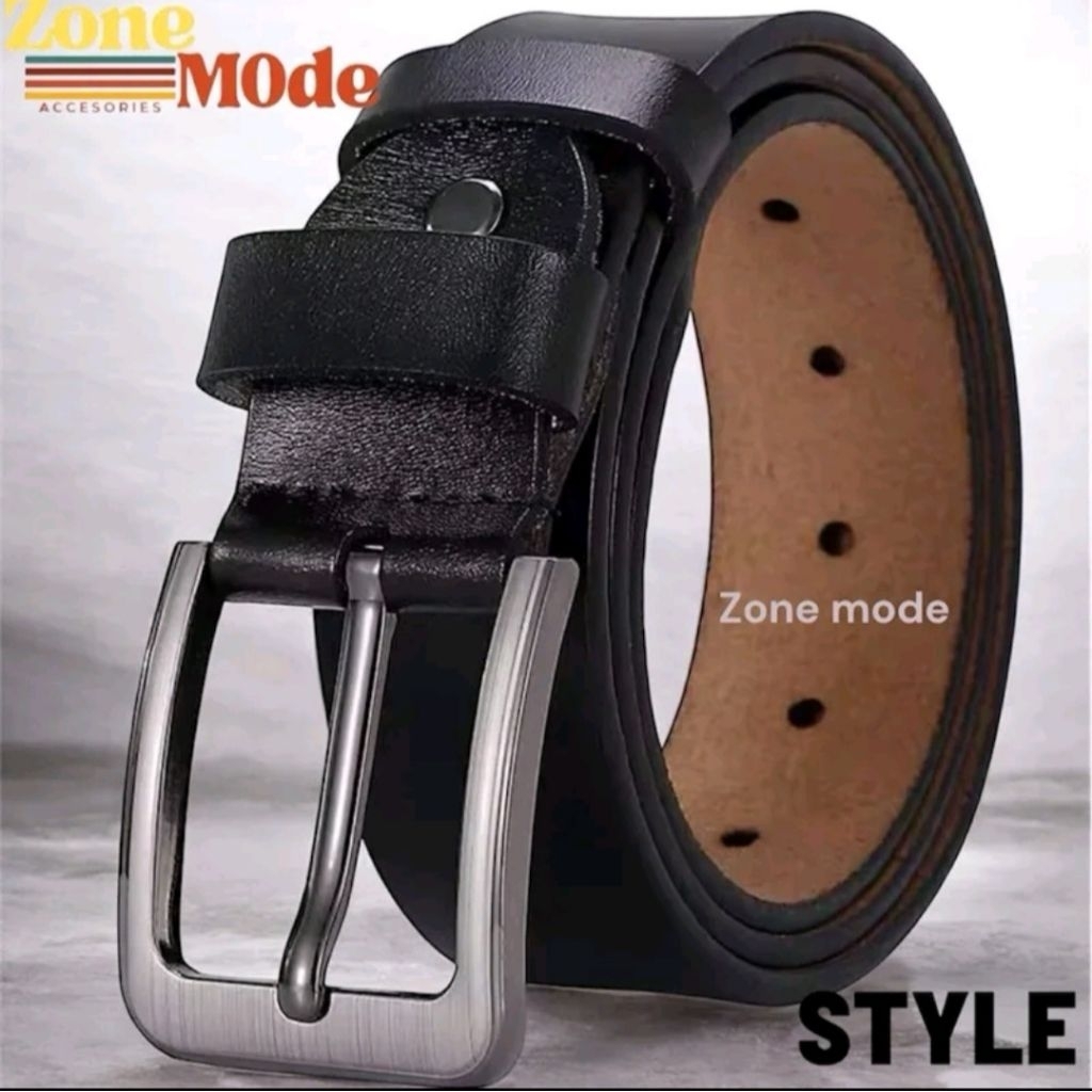 Sabuk Kulit Pria Asli Sapi - Kulit sintetis pu, Desain Klasik, Warna Hitam & Coklat