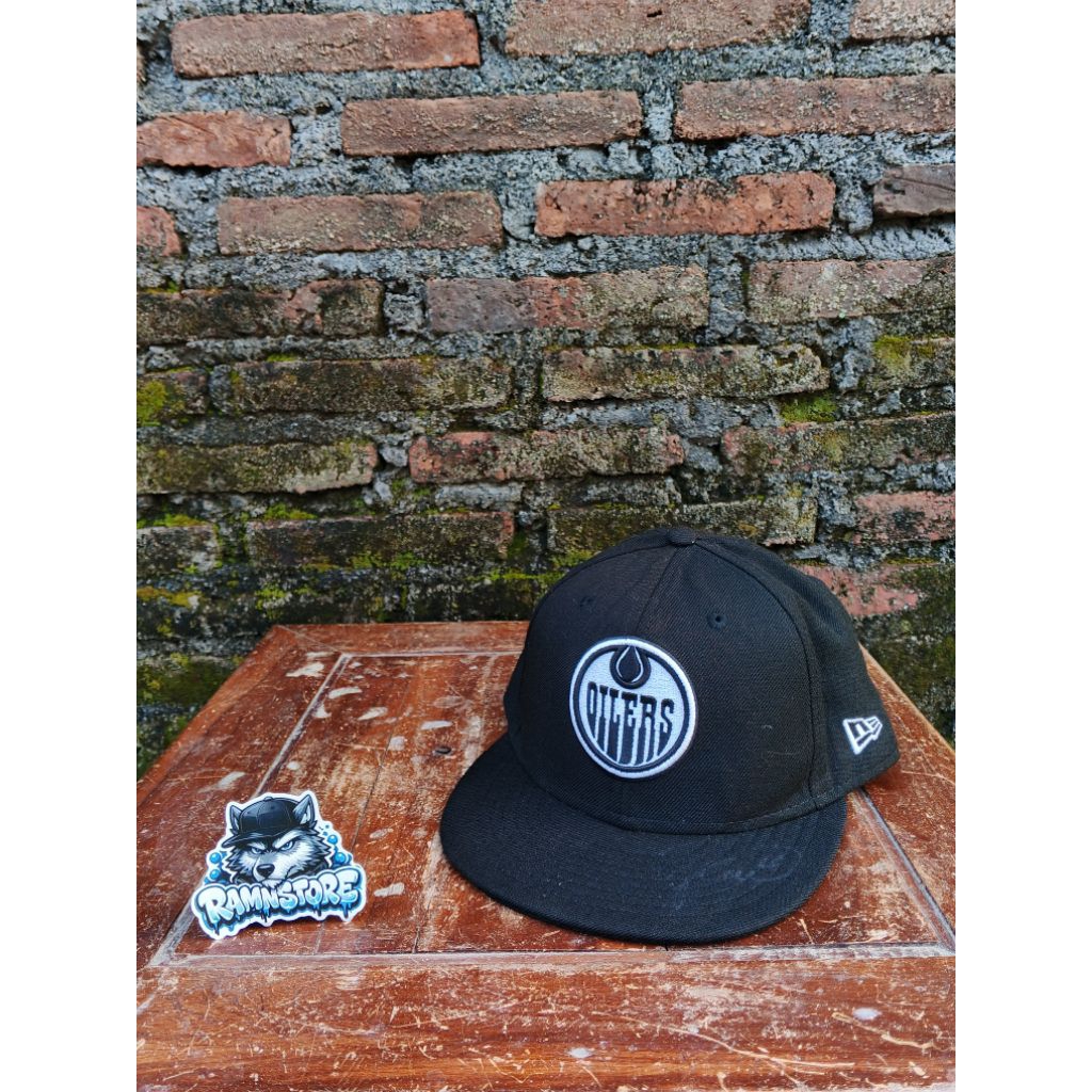 topi new era 7 1/2 x nhl edmonton oilers