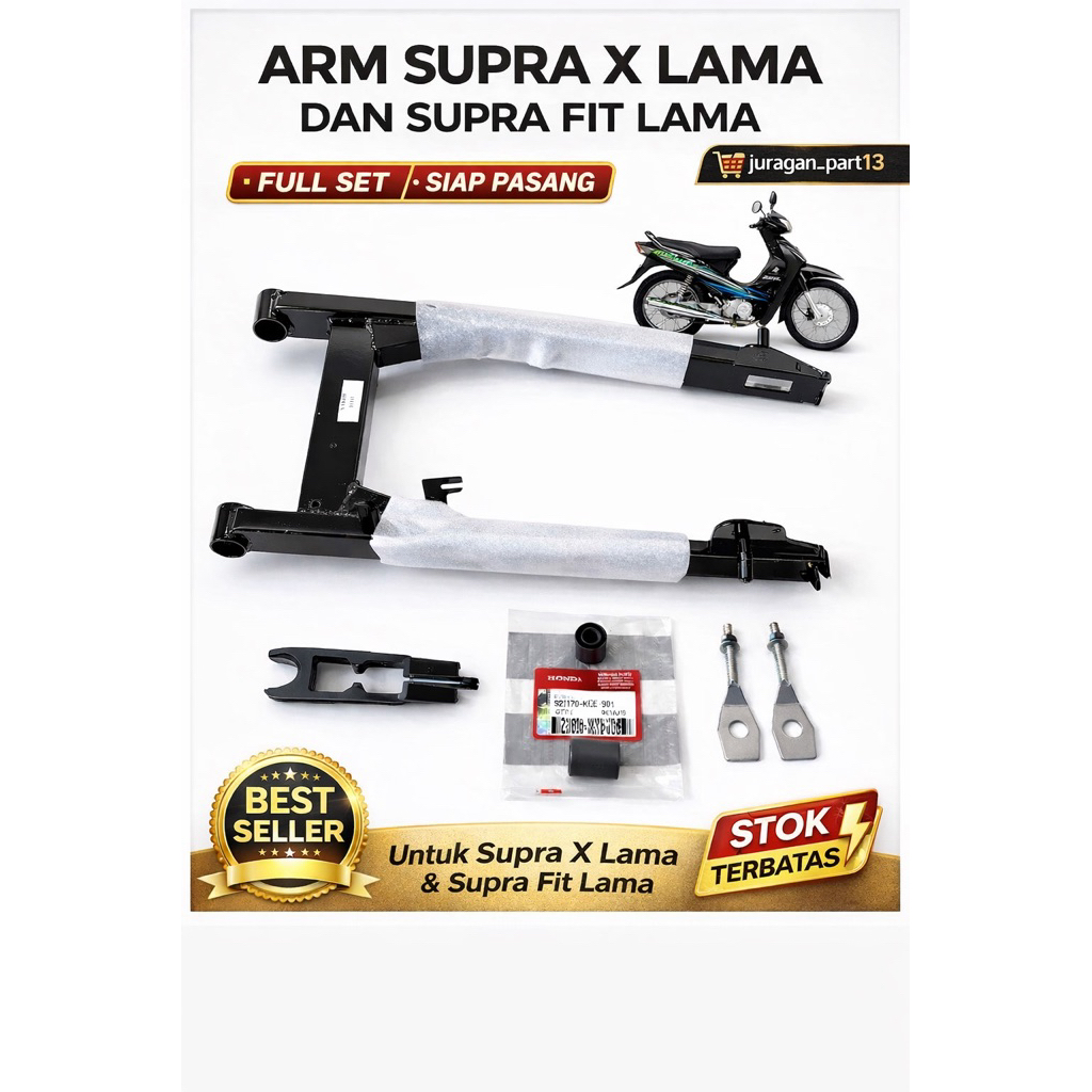 SWING ARM STANDART SUPRA X 100/110 SUPRA X LAMA SUPRA FIT LAMA 125 SILVER