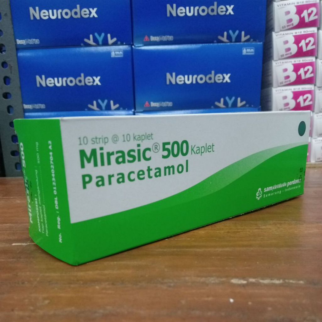 Mirasic tablet 1 box isi 10 tablet Paracetamol original