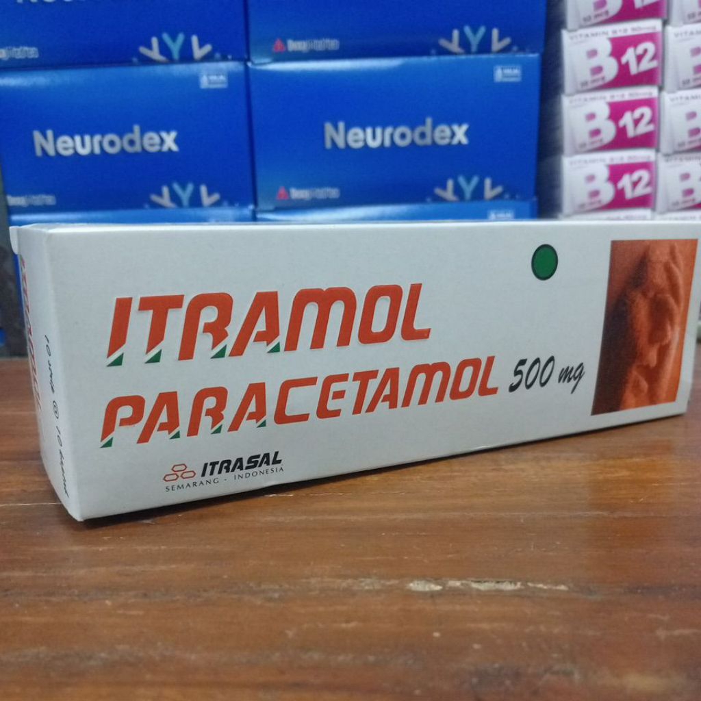 Itramol Paracetamol tablet 1 box isi 10 strip original