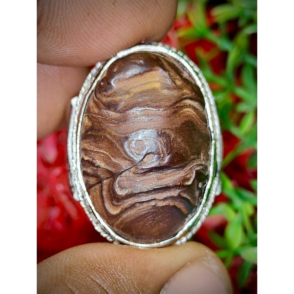 cincin batu akik jamal Madura diyengan timbul antik