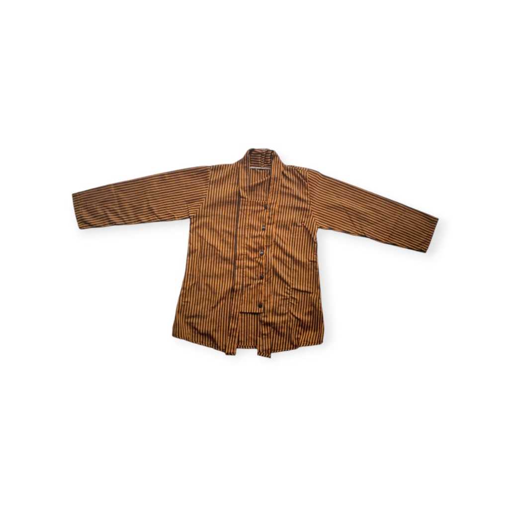 Baju Kebaya Adat Anak Perempuan Motif Lurik Garis Kecil Tradisional Jawa | Kebaya anak | Baju kebaya