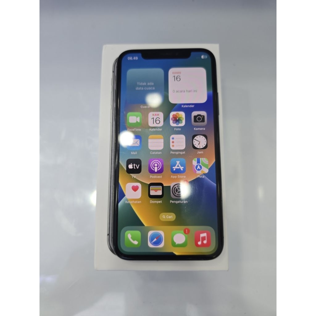 Apple Iphone X 256Gb Space Grey Ex Garansi resmi Ibox