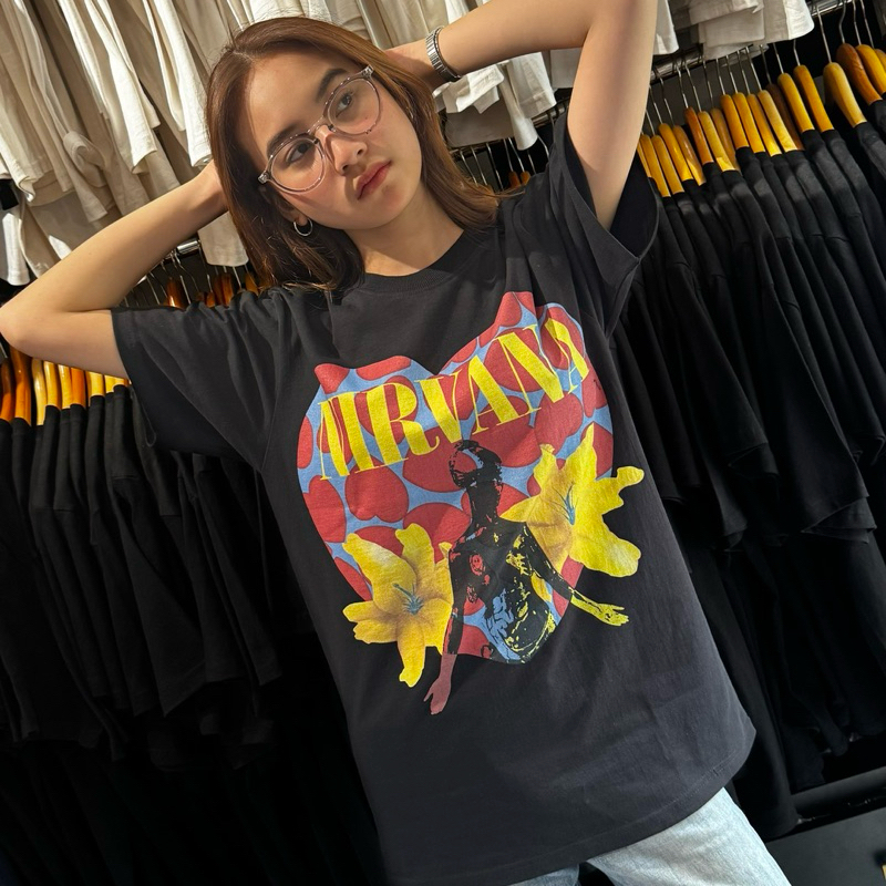 NIRVANA - HSB X IN UTERO TSHIRT BLACK