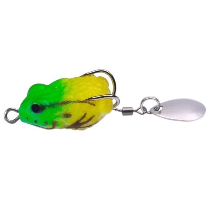 Umpan Pancing Kodok Soft Frog Lure Silikon 2.5cm 3g Garpu Ganda untuk Memikat Ikan Predator Gabus To