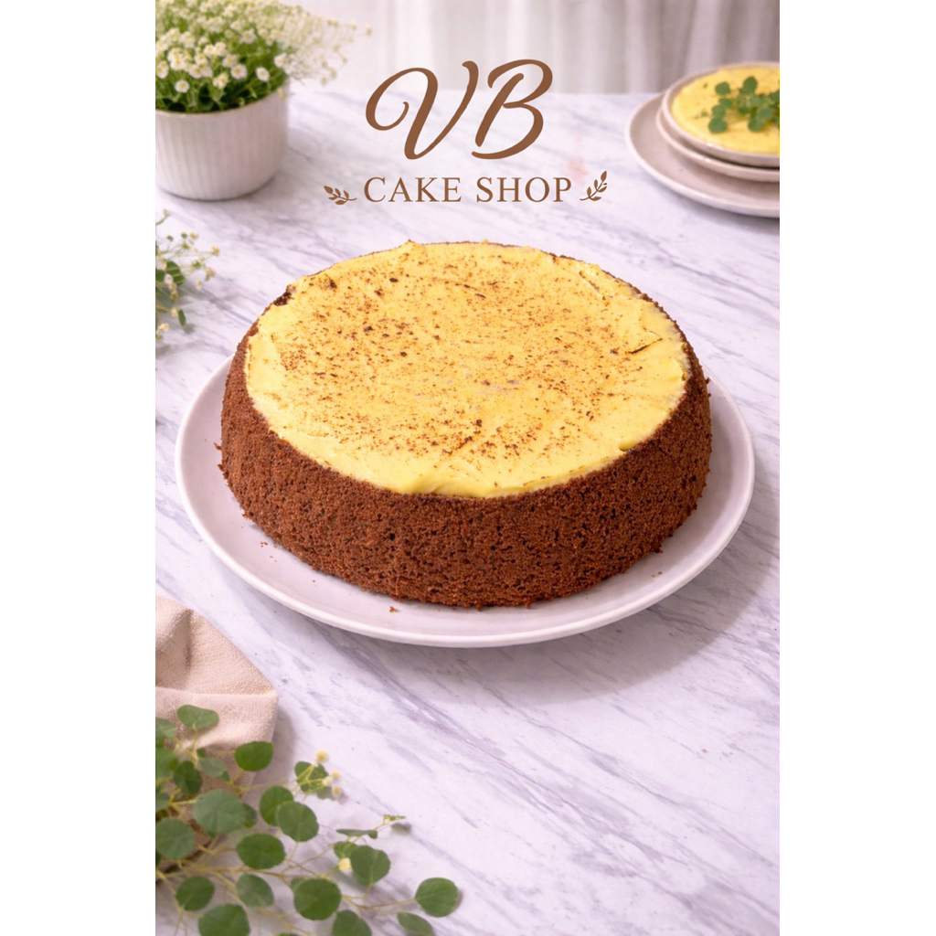 Bolu Cake Brulee  UK 20cm cheese cokelat