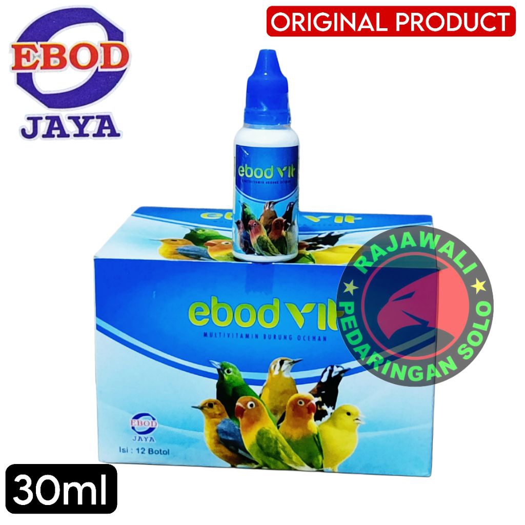 Ebod Vit Multivitamin Burung Ocehan 30ml - Vitamin Burung Ebod Original