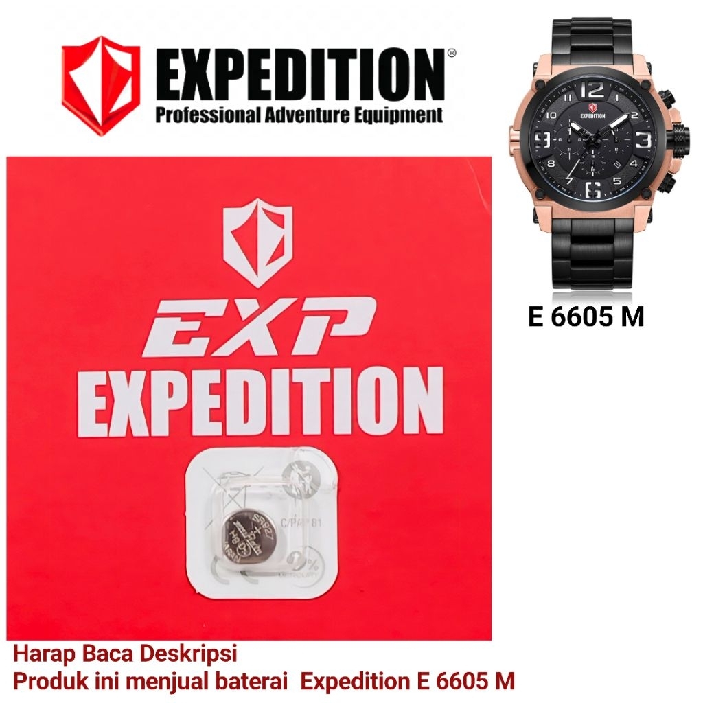 Baterai Jam Tangan Expedition E 6605 M