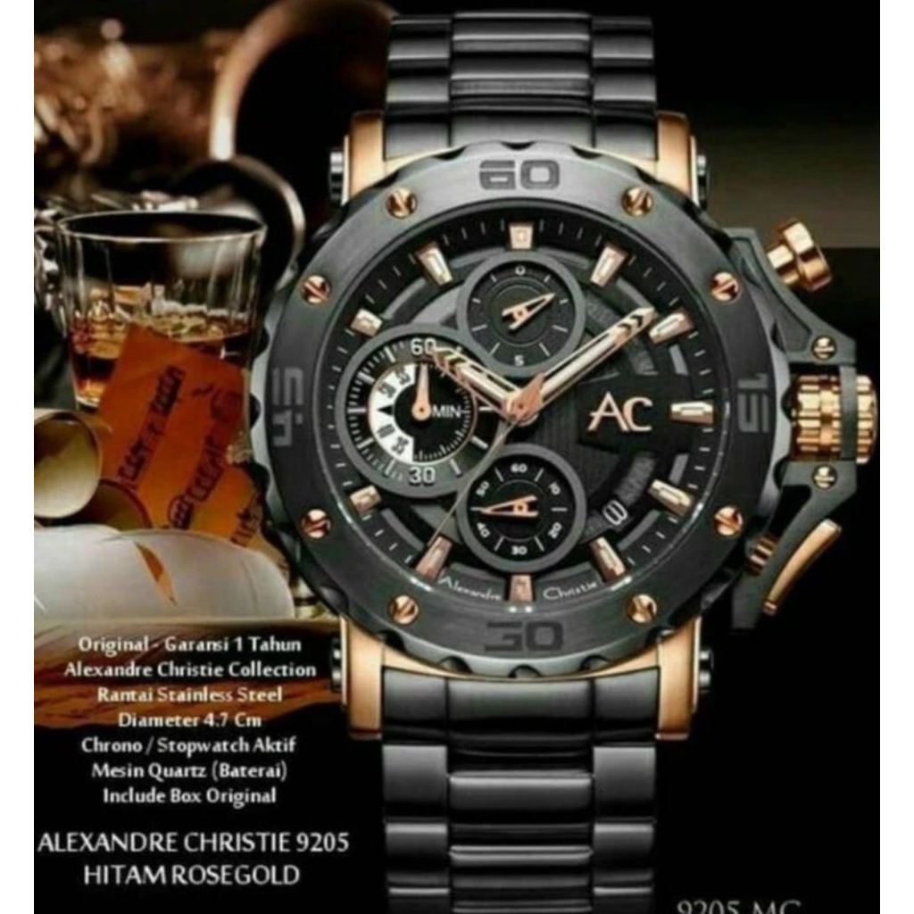 JAM TANGAN ALEXANDRE CHRISTIE AC COLLECTION 9205 MURAH MERIAH ORI