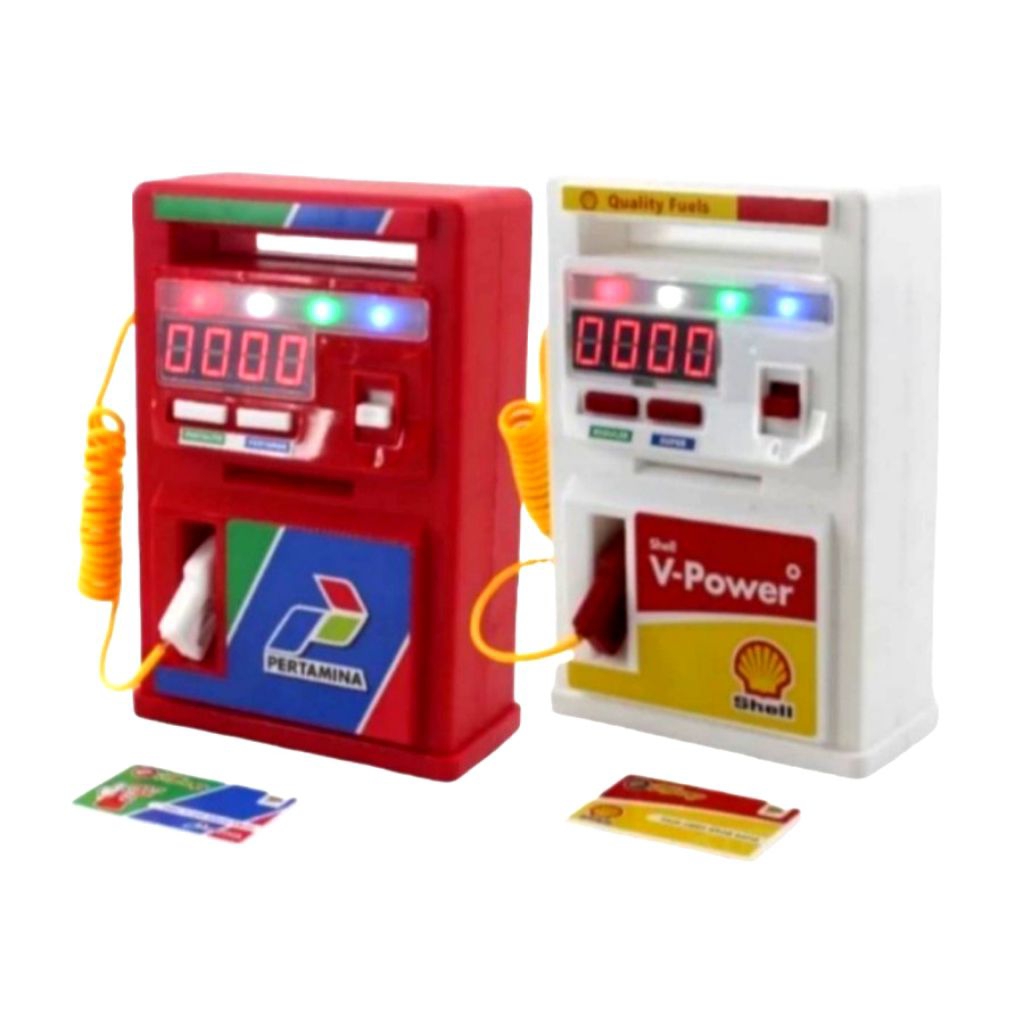 ( BAYAR DI TEMPAT) Mainan edukasi anak pom bensin/ mainan miniatur pom bensin