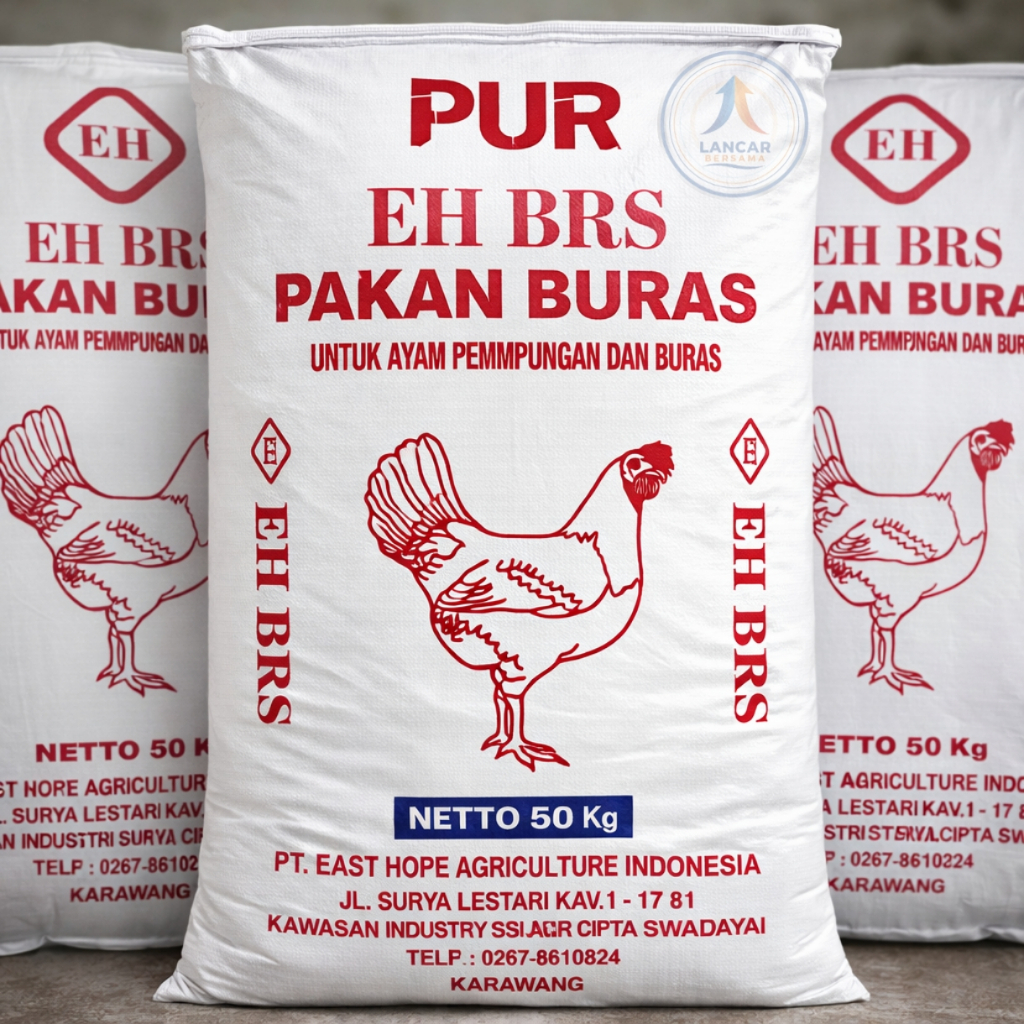 Pur Pakan Ayam Isi 3 Pak East Hope P90 Pakan Ayam Buras Grower Kemasan 1 kilo