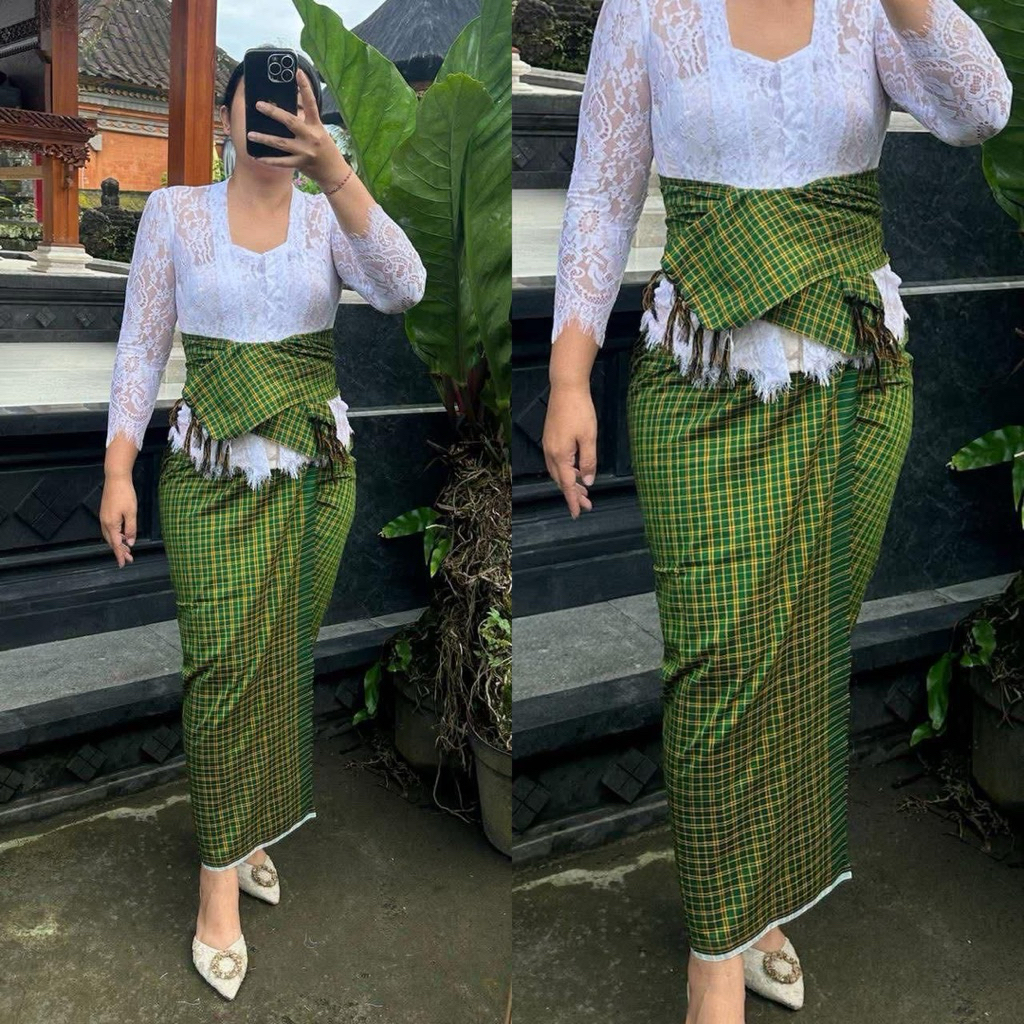 KAMEN ENDEK TENUN BEBALI SET SELENDANG