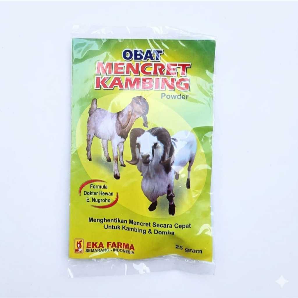Obat Mencret Kambing 25 gram  Eka Farma Mengatasi Mencret Pada Kambing
