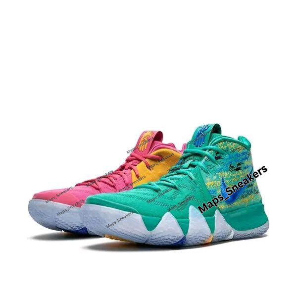 SEPATU BASKET KYRIE 4 NBA 2K18 TEAL PINK PREMIUM ORIGINAL