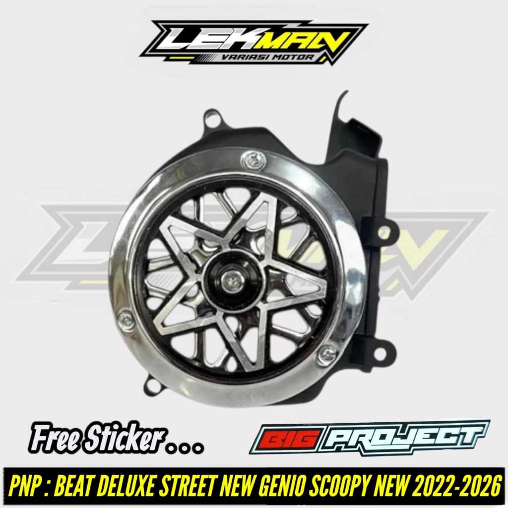 Tutup Kipas Beat Deluxe Sporty Cbs ISS 2022-2026 Set Spinner Bintang Type V1 Bigproject Original Pnp