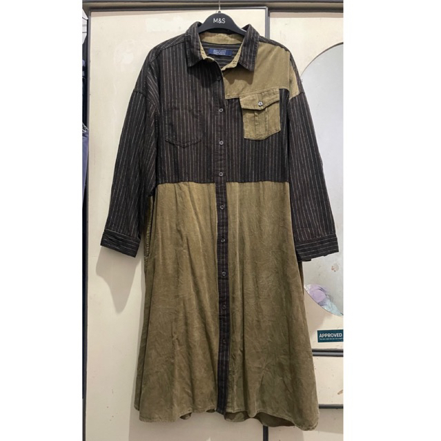 Dress Corduroy Mix Salur Big size