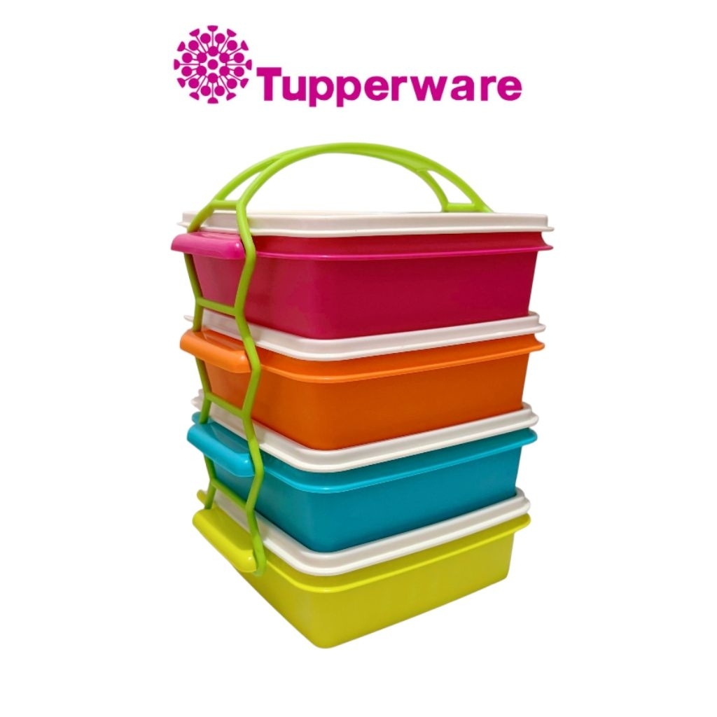 TUPPERWARE Rantang Tupperware Rantang Susun Tupperware Rantang 4 Susun Tupperware Tempat Bekal Tuppe