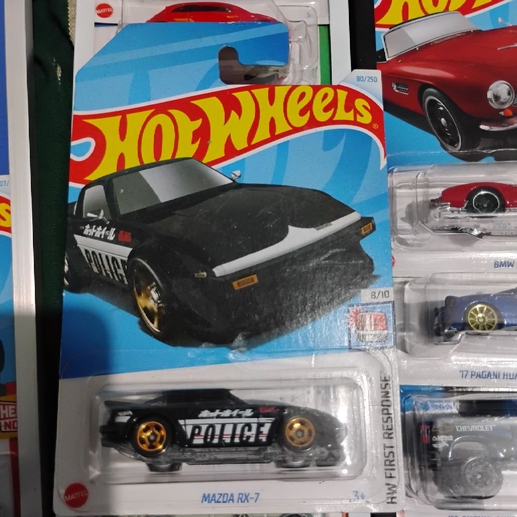 Hot wheels Mazda RX 7 police black