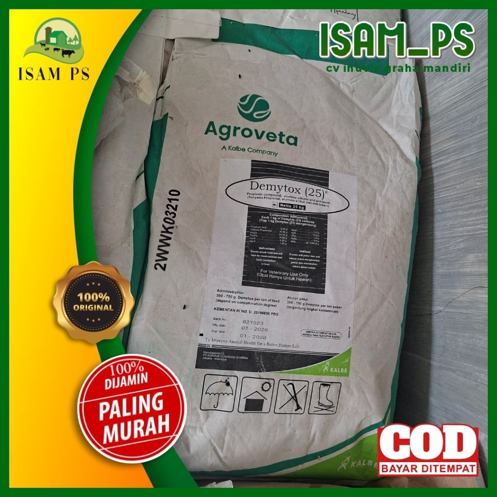 DEMYTOX TOXIN BINDER 1 KG AGROVETA anti jamur pakan