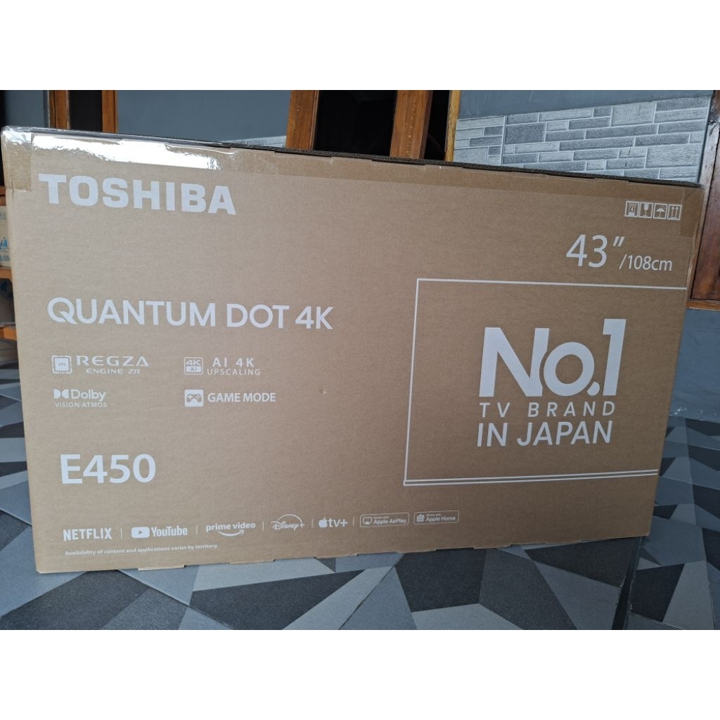 QLED 4K Toshiba smart tv 43 inch 43E45NP semarang