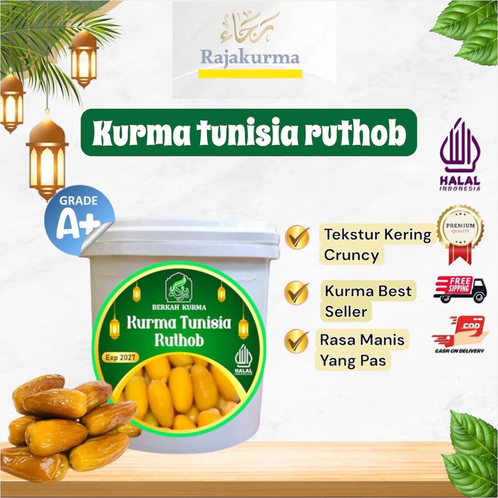 Kurma Tunisia  RUTHOB LIBYA KEMASAN EMBER 850GR// Kurma ruthob//kurma basah (2027)