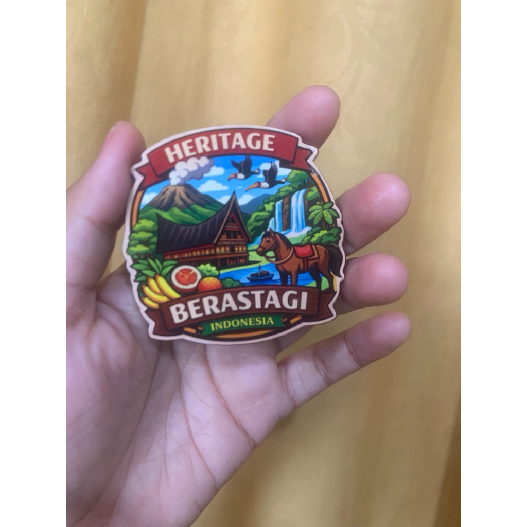 TEMPELAN KULKAS KHAS MEDAN | SOUVENIR OLEH OLEH MEDAN SUMATERA UTARA FRIDGE MAGNET | MAGNET KULKAS