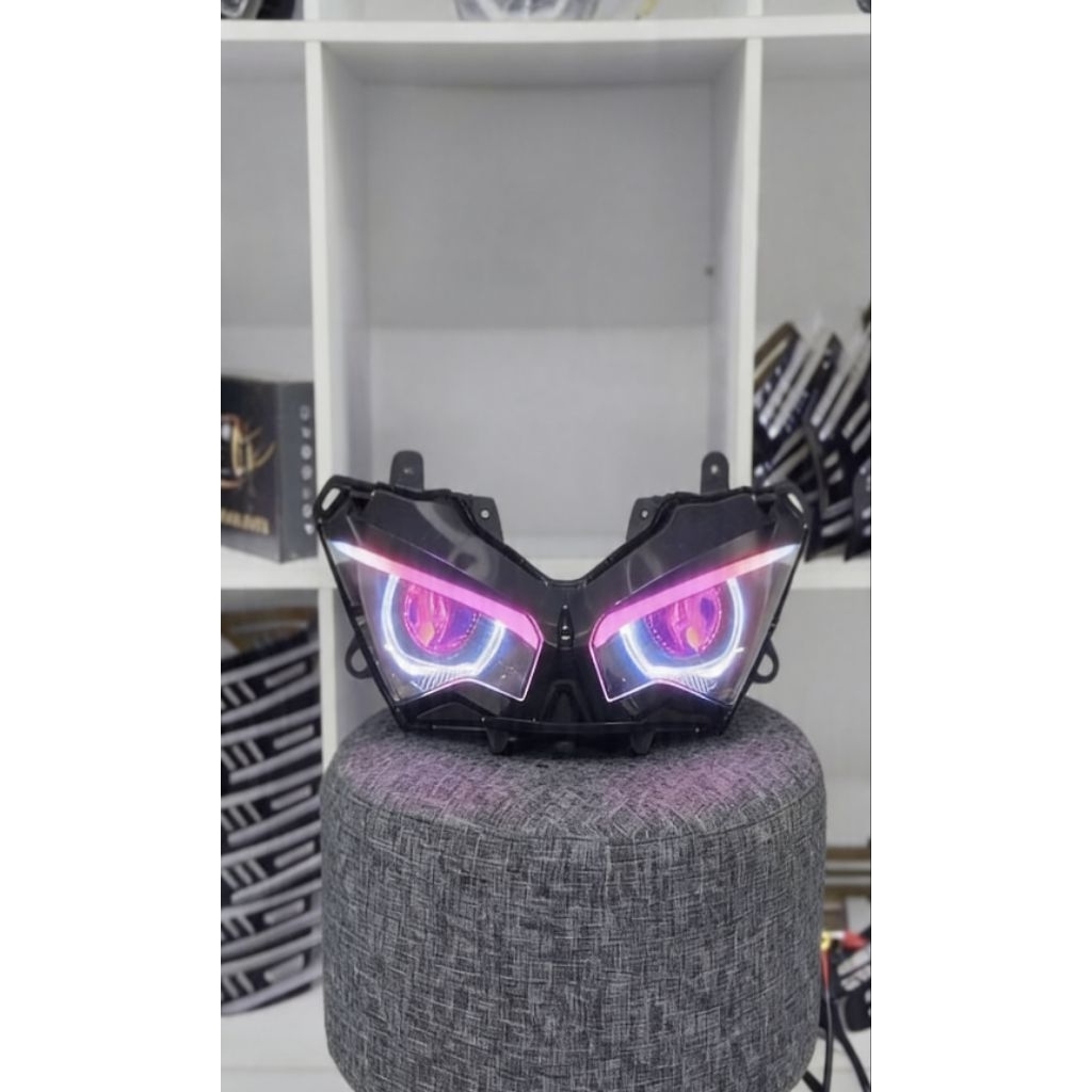 BILED REFLEKTOR LAMPU NINJA ZX-25R FI NEW 2018 AES TURBO EXPERIENCE V2