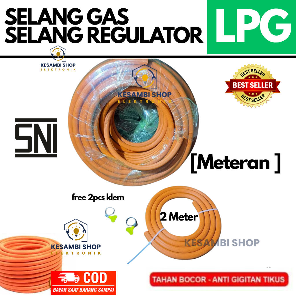 SELANG LPG SELANG GAS 2 LAPIS SELANG LPG METERAN TEBAL TAHAN BOCOR