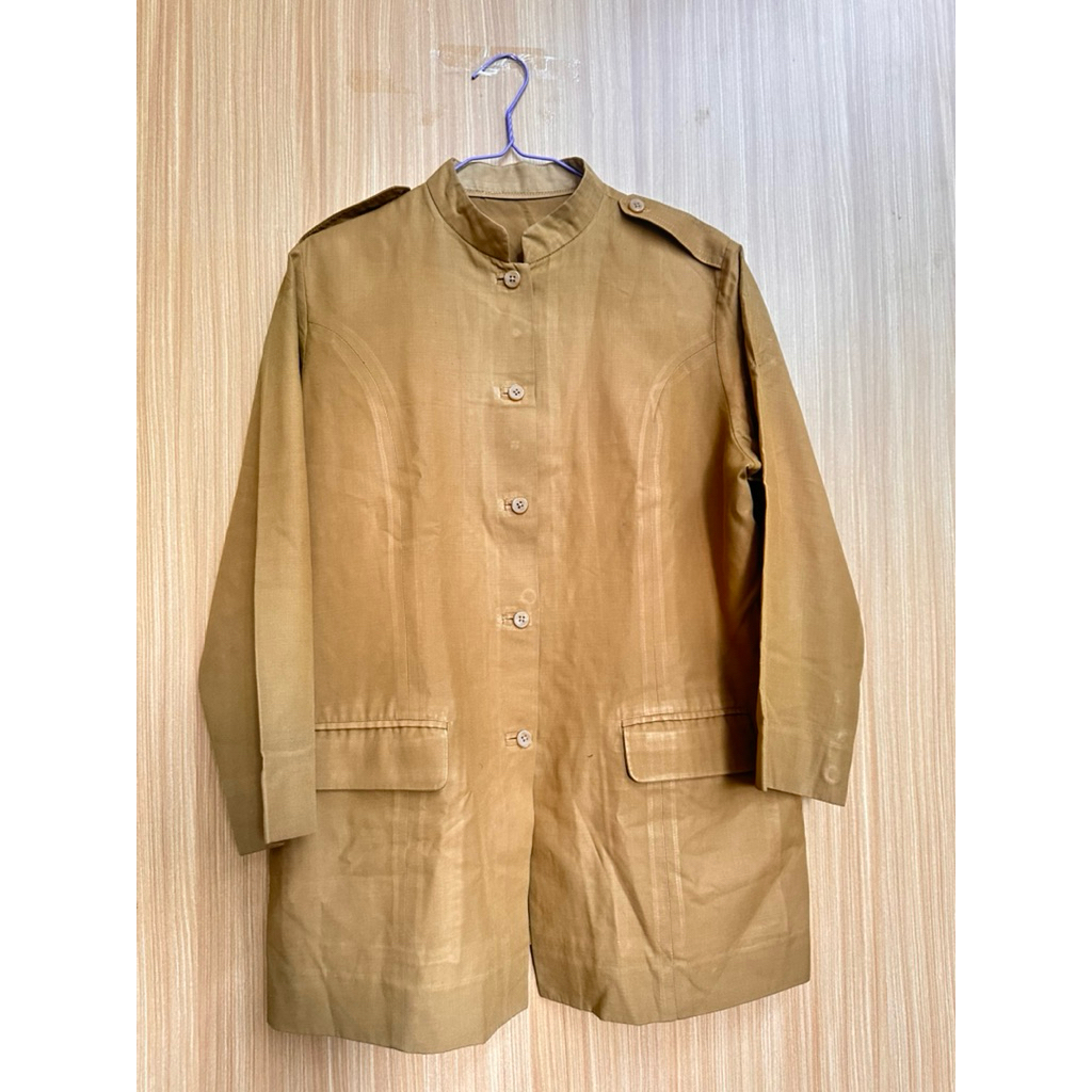 [Preloved] Seragam PDH Khaki Setelan Baju Rok