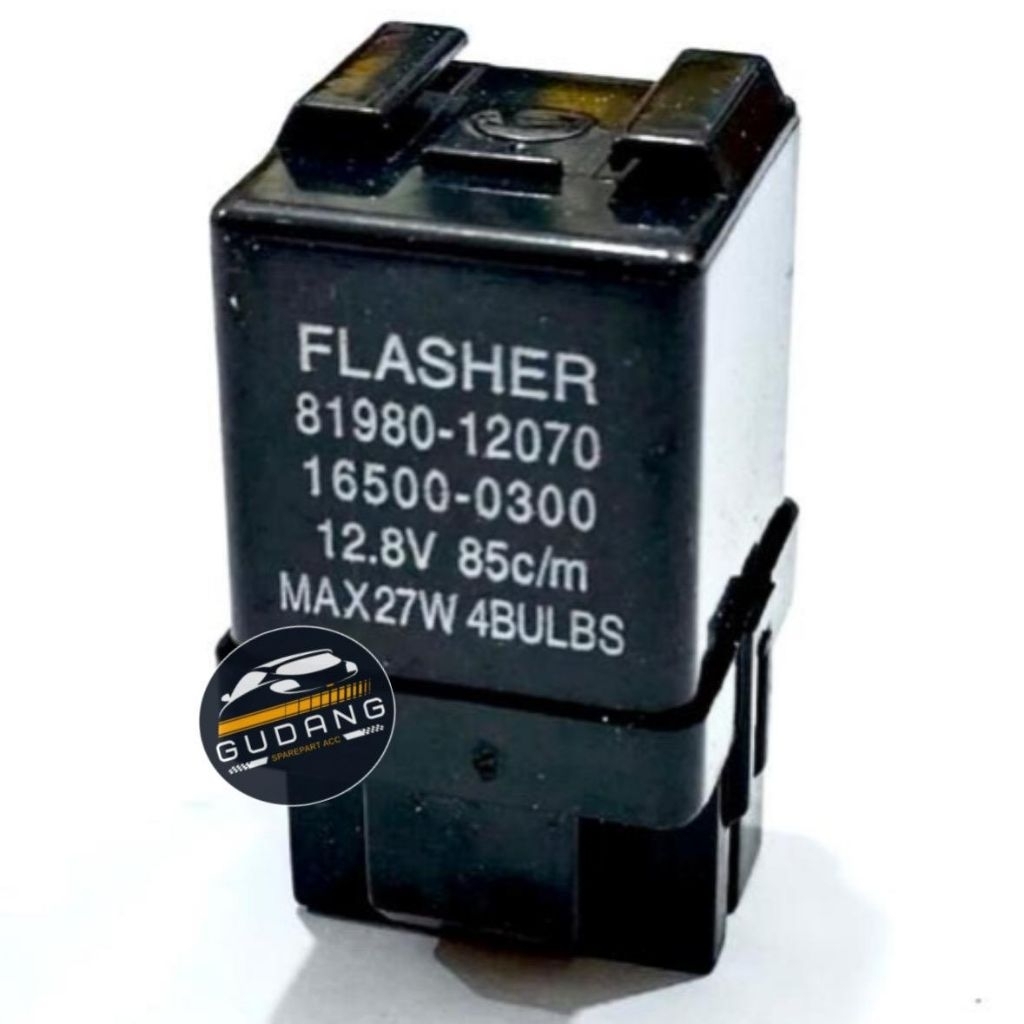 Flasher / Flaser Untuk Mobil Toyota Kijang Kapsul / Kijang LGX / Kijang 7K EFI - 12V (Kaki 3 | 3P)