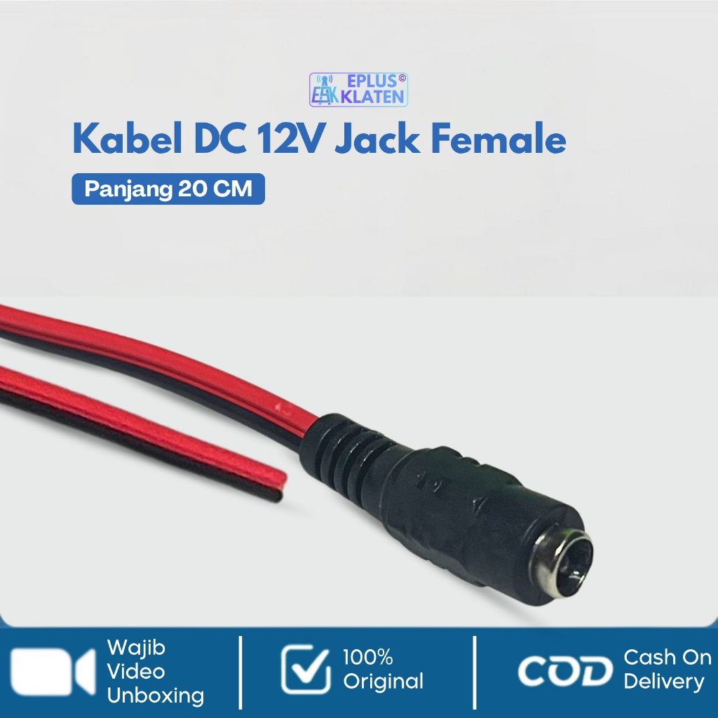 Kabel DC Female Jack Soket DC Female Soket 12 Volt 12V