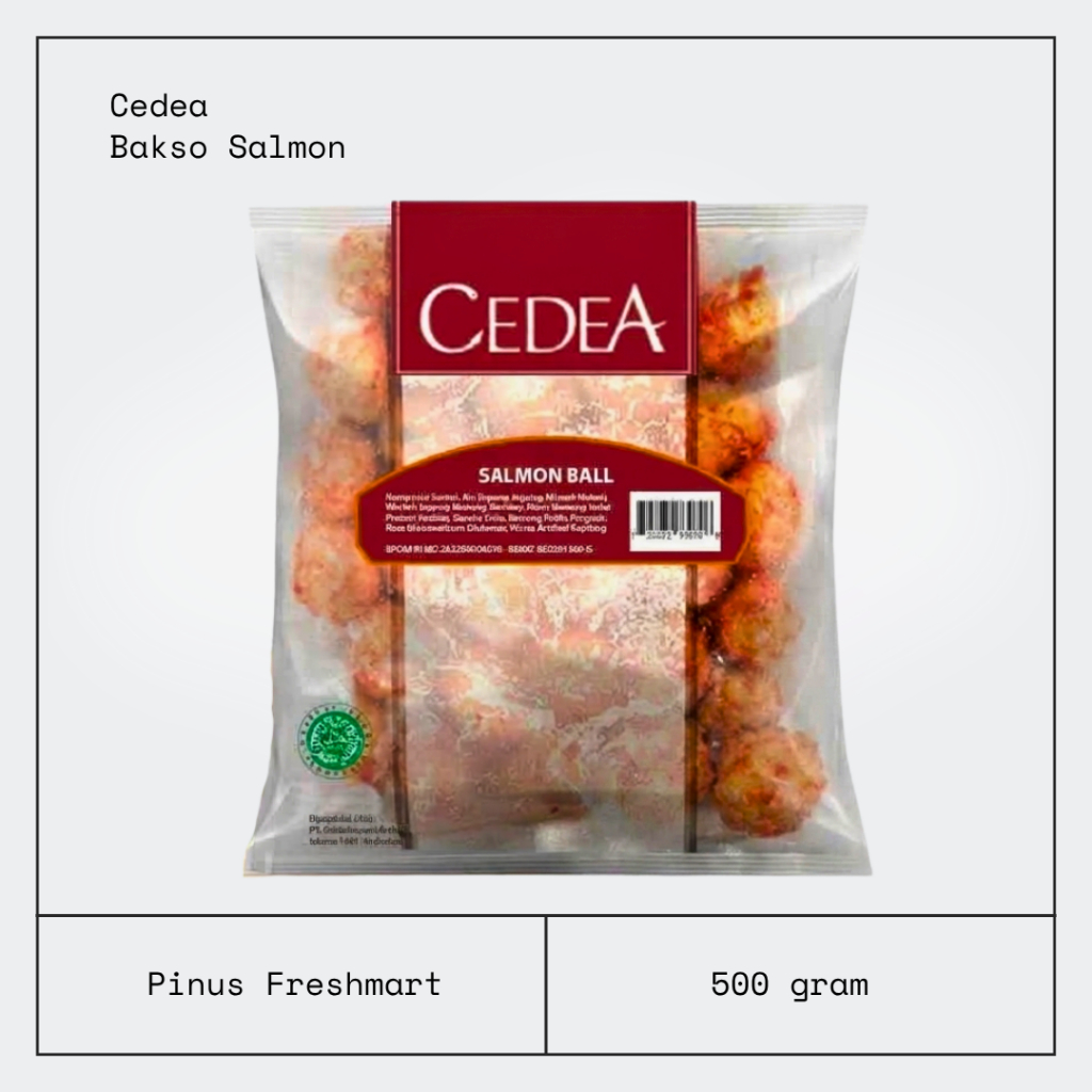 Cedea Bakso Salmon 500gr / Cedea Bola Salmon / Cedea Baso Salmon