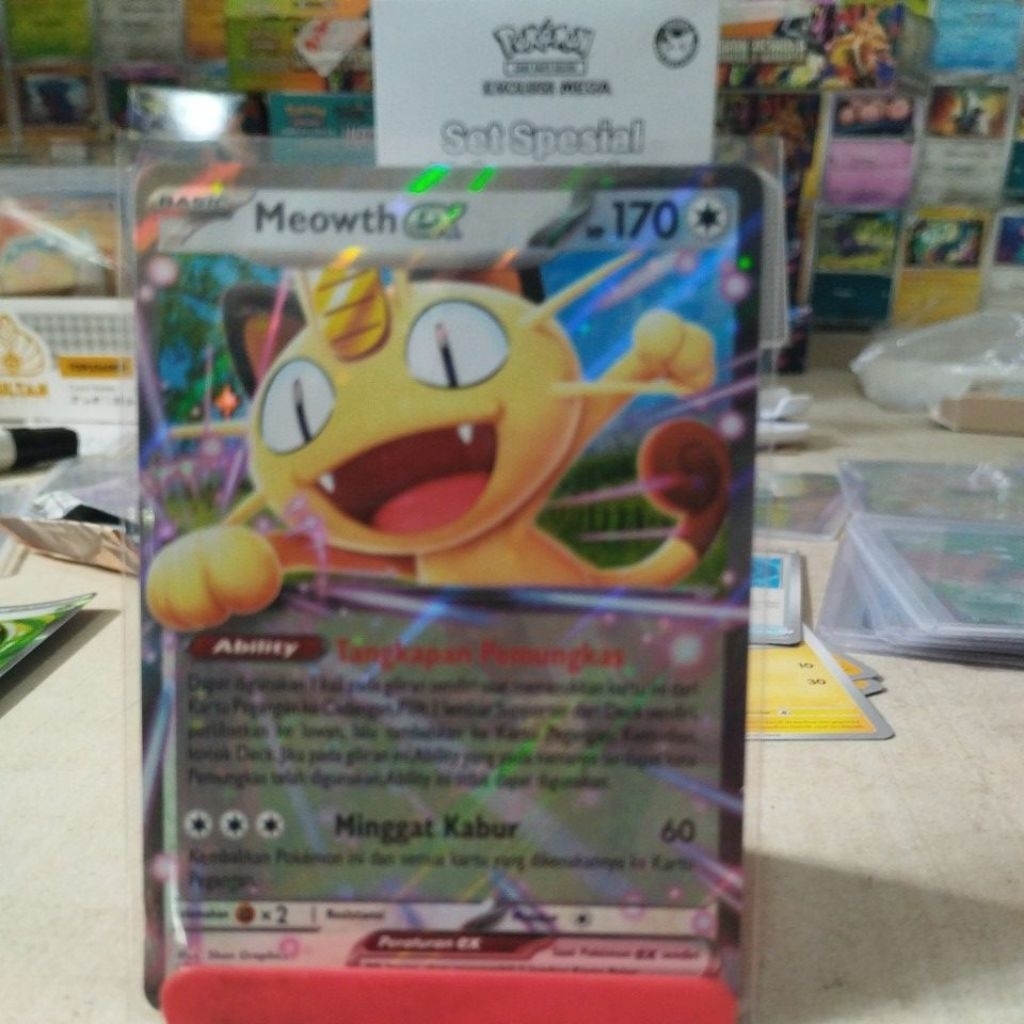 MEOWTH EX RR LEDAKAN PENIADA