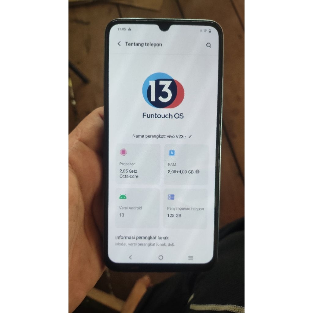 Vivo V23e second minus