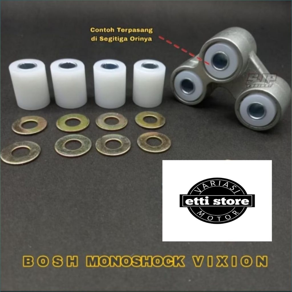 Bosh Monoshock Prolink Segitiga Vixion Bahan Teflon Pengganti Bearing Ori Vixion OLD NEW NVL NVA R