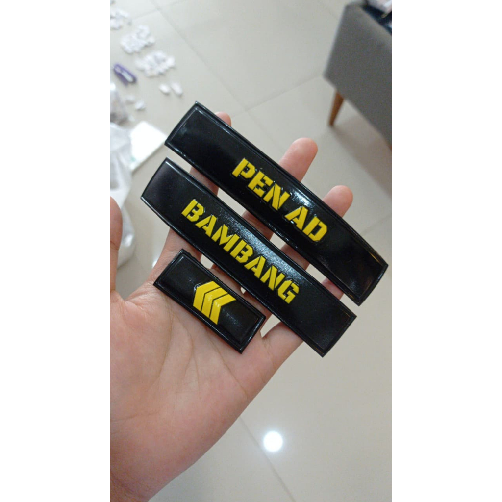 Patch Jersey 3D Silicone Premium – Custom Logo Tim Futsal Bola Sekolah