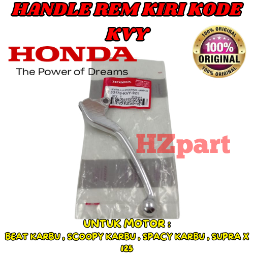 HANDLE REM KIRI HONDA KODE-KVY BEAT KARBU SCOOPY KARBU SPACY KARBU SUPRA X 125 PRODUK ORI 100% .