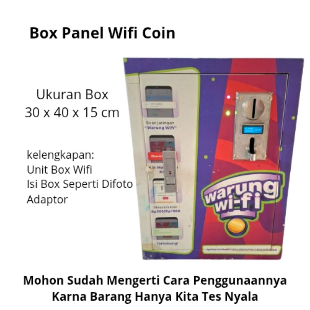 Box Wifi Koin Wifi Sistem koin / Box Panel Wifi Coin