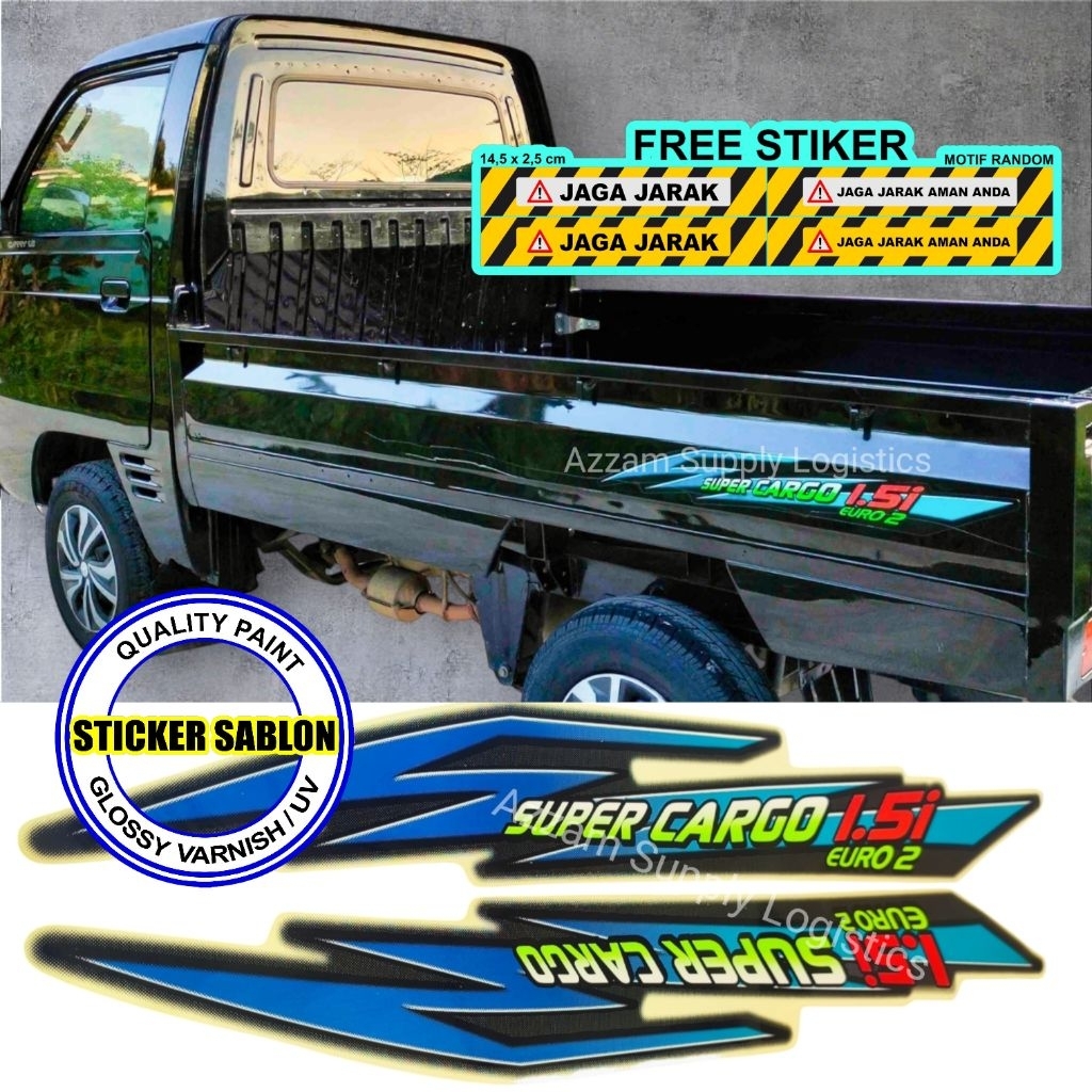 Sticker Bak Pickup Super Cargo Suzuki Futura 1.5i | List Stiker Body Mobil Pick Up
