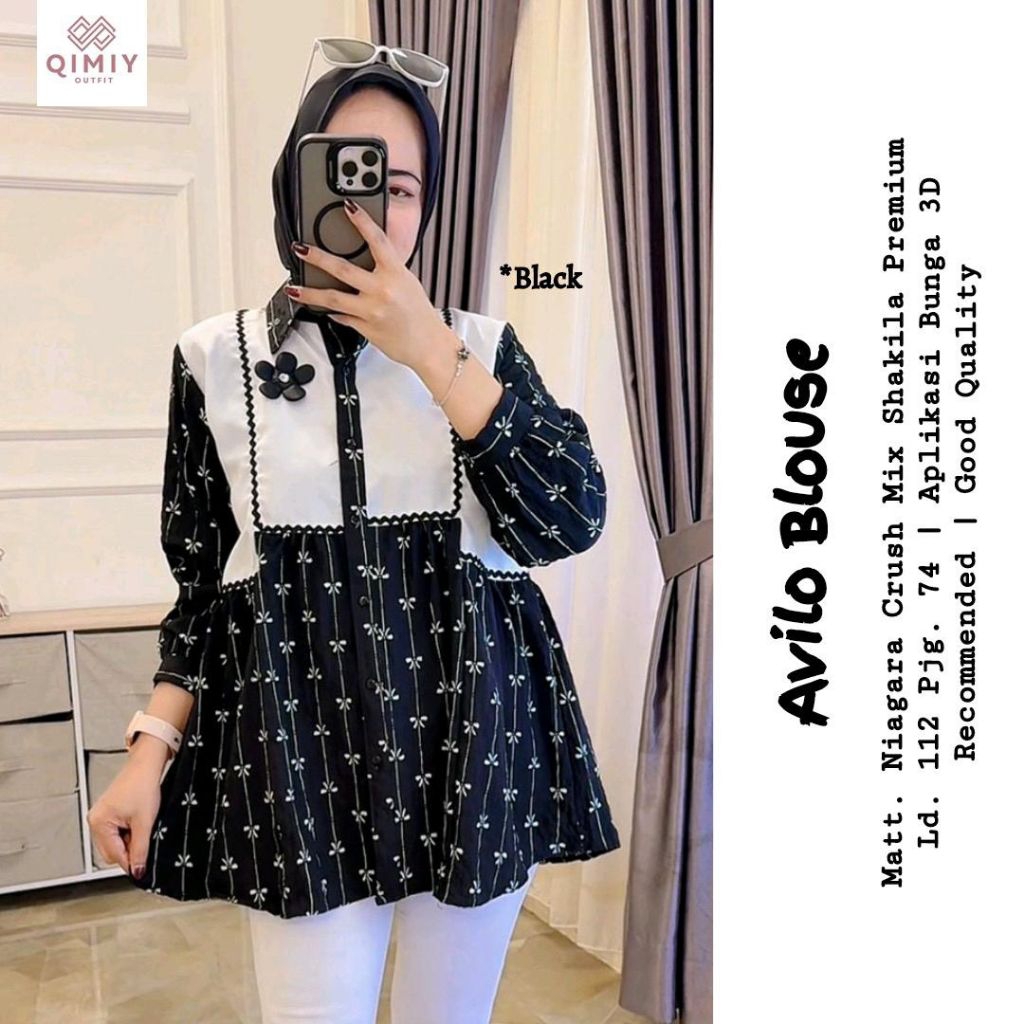 Kemeja Polos Cewek Bahan Rayon Kain Adem/Atasan Wanita Rayon Lengan Panjang/Baju Wanita Panjang